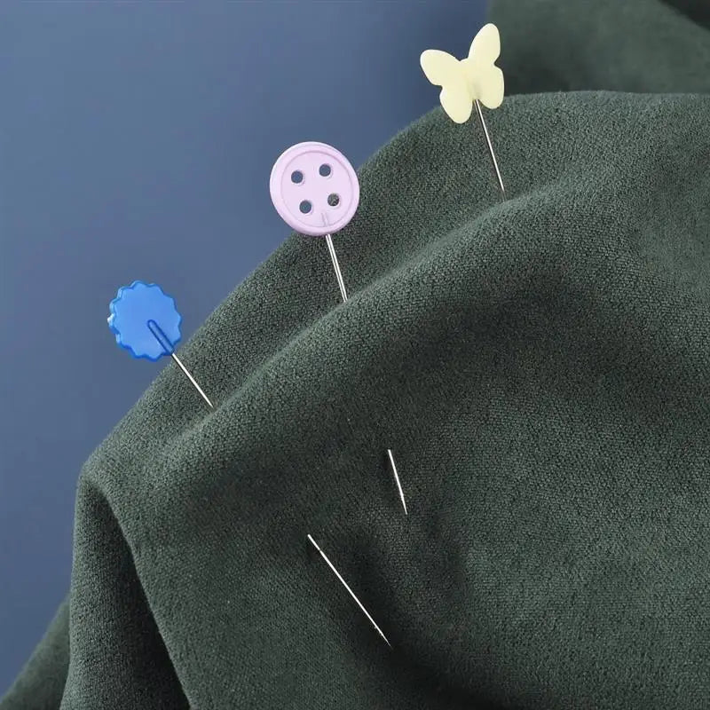 New Dressmaking Pins Embroidery Patchwork Tools Fixed Pin Button Pin Patchwork Pin For Sewing Positioning And DIY 50pcs/100pcs