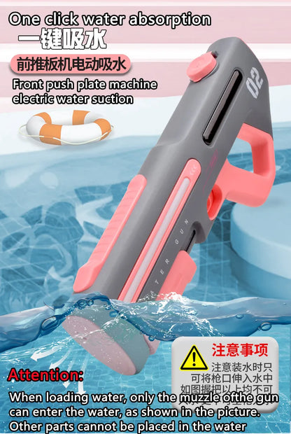 Electric/Manual 2-in-1 Water Gun High pressure Big Capacity High-Tech Automatic Water Blaster Soaker Guns Outdoor Toys For Kids