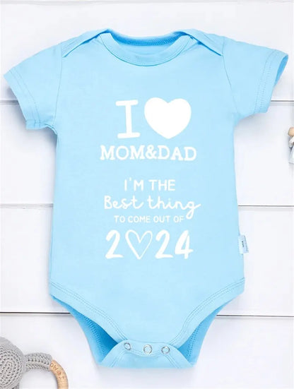 I LOVE MOM&DAD Baby Romper