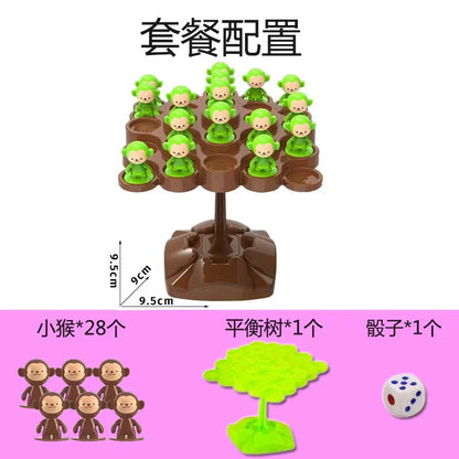 Mini Monkey Balance Tree Family Games Desktop Toys for Kids Birthday Party Favors Baby Shower Gifts Pinata Fillers