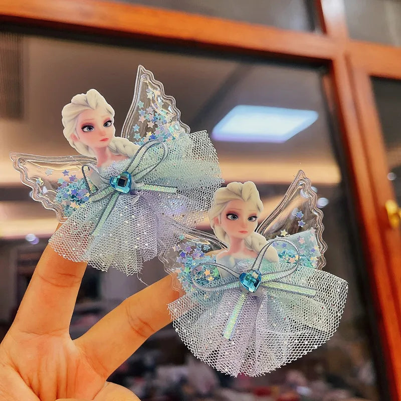 Disney Frozen Hairpins Princess Elsa Hair Clip for Children Girl Hair Accessories Birthday Gifts