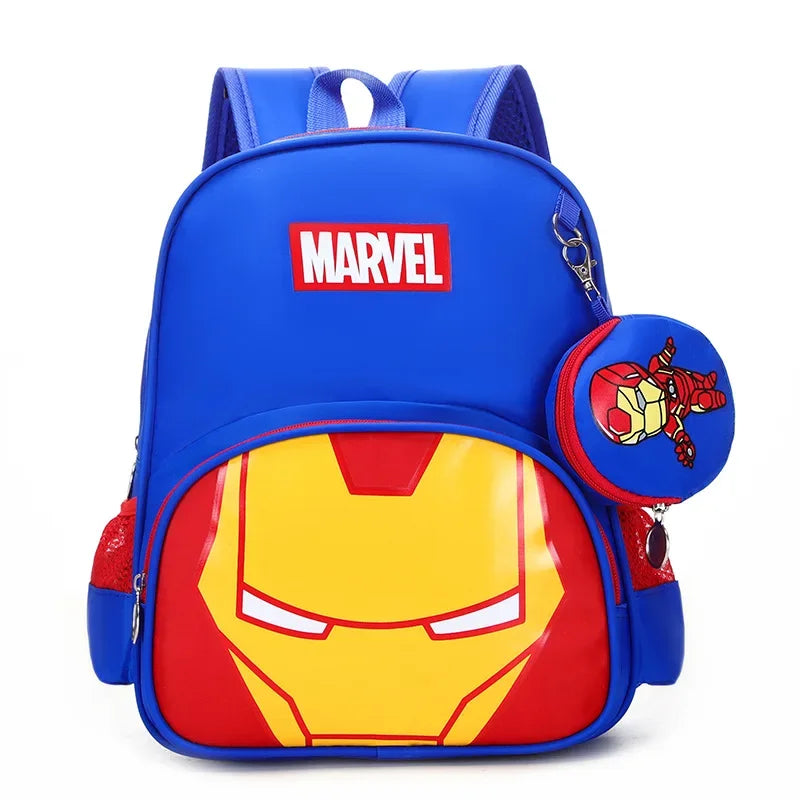 New Disney Backpacks For Children Cartoon Spider Captain Boys Shoulders Bags Students Fashion Schoolbags Large Capacity