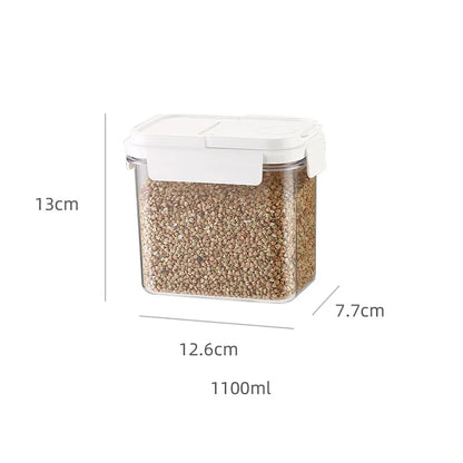 3PCS Airtight Storage Box Set Ktichen Food Cerceal Storage Container Seal Opening Lid BPA Free Rice Snack Noodle Grain Candy Box