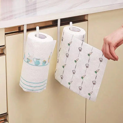 Paper Roll Holder Towel Rack Hanging Shelf Bathroom Storage Toilet Rack Home Kitchen Tissue Accessoriy Wall Stand Hanger