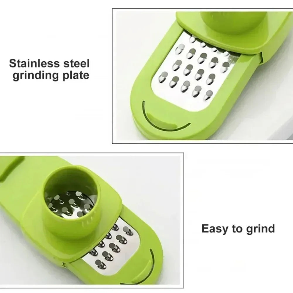 Ginger Garlic Crusher Press Garlic Grinding Grater Cutter Peeler Manual Garlic Mincer Chopping Garlics Tool Kitchen Accessories