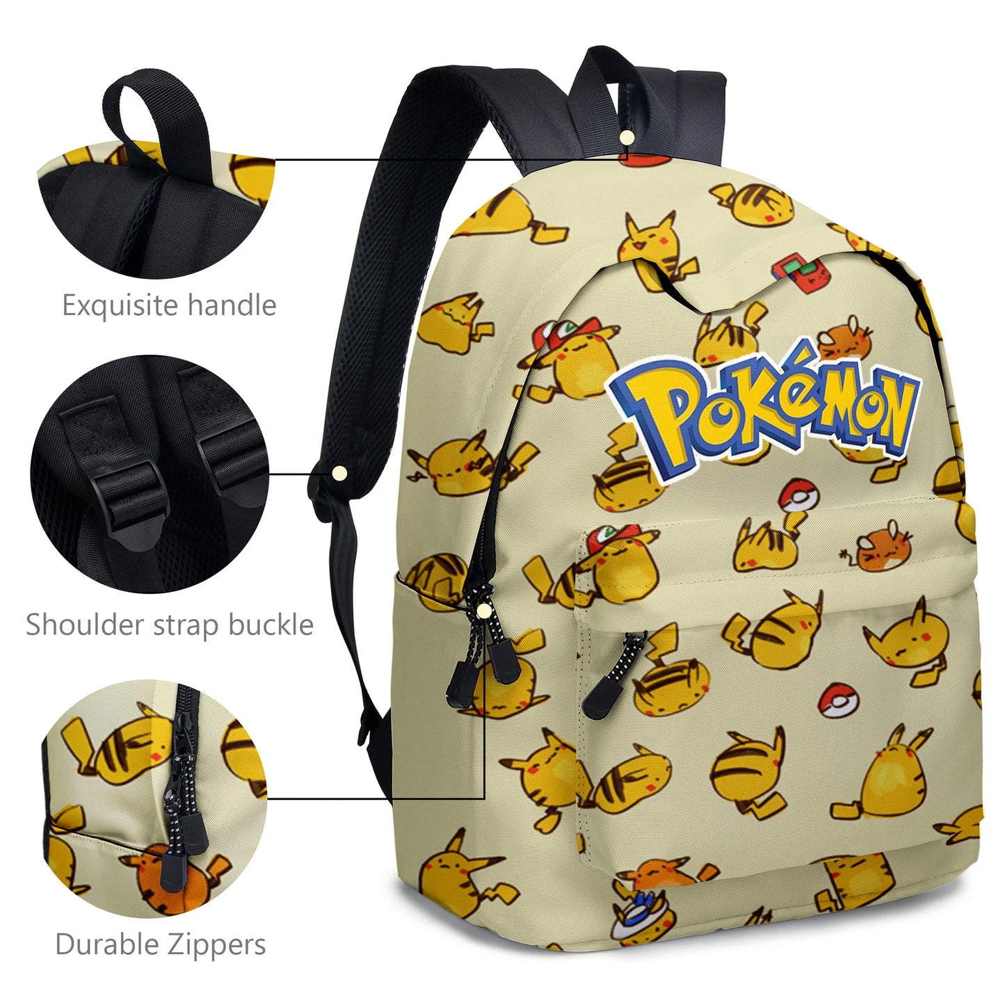 pokemon, pikachu, cartoon, elementary and middle school students' schoolbags, children's backpacks  anime  anime figure