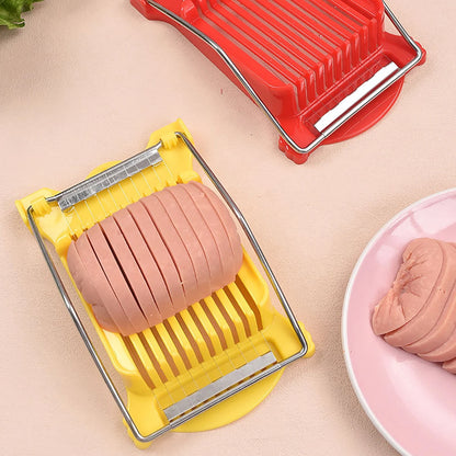 Luncheon Meat Slicer Multifunctional Stainless Steel Spam Ham Fruit Vegetables Egg Cheese Kitchen Cutter Slicers Gadgets Items