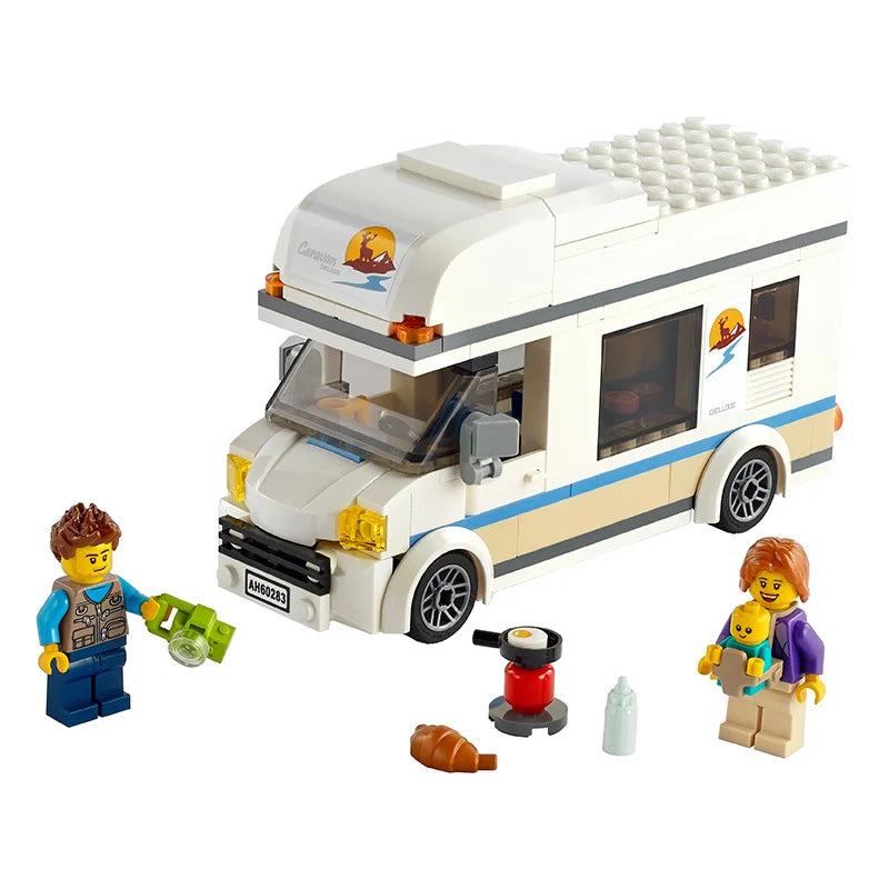 LEGO City 60283 Holiday Camping RV Boys Puzzle Assembly Toys