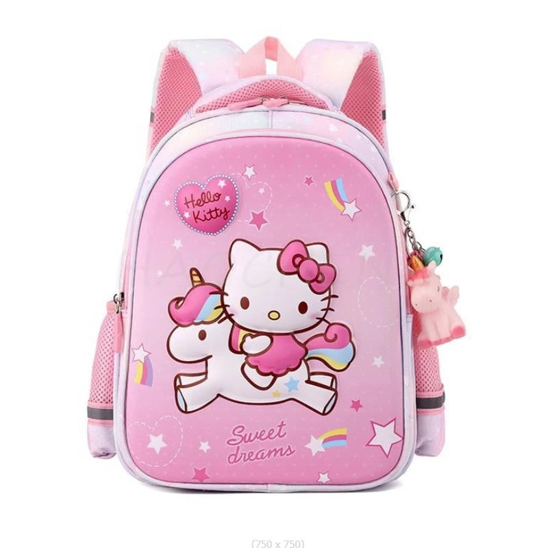 Lovely Kuromi Melody New Backpack For Girls Hello Kitty Princess School Bags Kids Satchels Kindergarten Bookbag Mochila Infantil