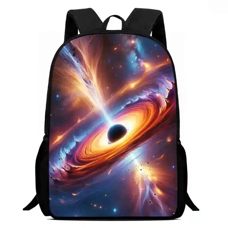 Cartoon Night Sky Child School Backpack With Lunch Bags Pencil Bags For Kindergarten,Best Gift For Boys and Girls