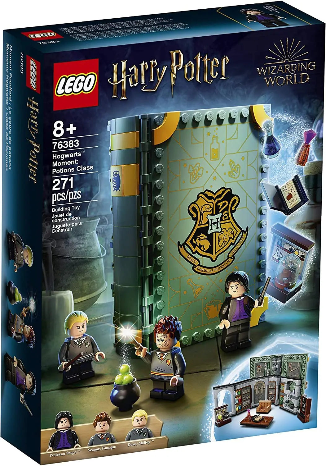 LEGO Harry Potter Hogwarts Moment: Potions Class 76383 Brick-Built Playset with Professor Snape’s (270 Pieces)