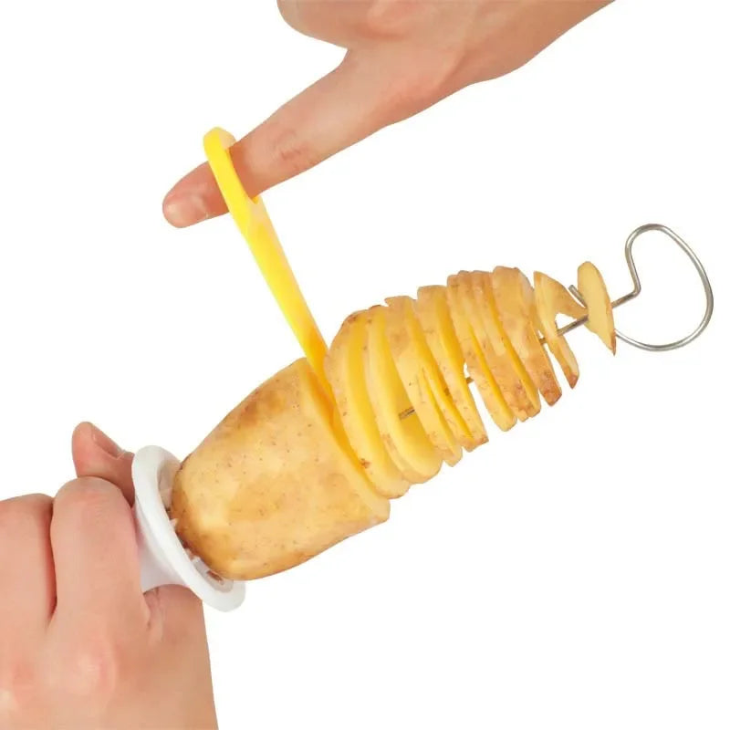 Whirlwind Potato Spiral Cutter Potato Tower Making Machine Vegetable Slicer Creative Vegetable Tools Kitchen Accessories Gadgets