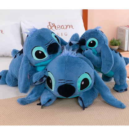 Puppy Stitch Doll Blue Stitch Plush Long Pillow Toys Girl Sleeping Leg Clamping Plushies Doll Children's Birthday Pillow Gift