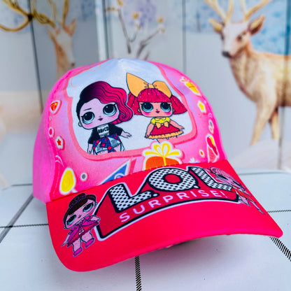 Disney New Anime Frozen Minnie Mouse Kids Brand Hat Boy Girl Travel Caps Spiderman Mickey Baby Caps Figure Gift Toys 3-8Y