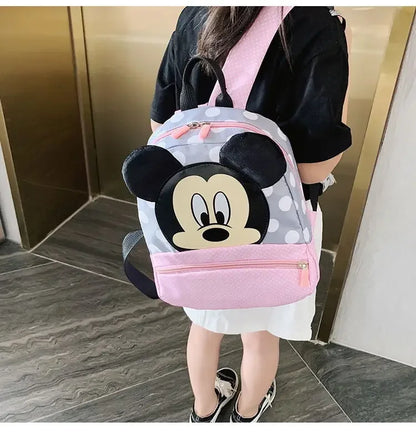 Disney Cute Backpack for Baby Boys Girls Pink Minnie Mickey Mouse Children Lovely Schoolbag Kindergarten Schoolbag Kids Gift