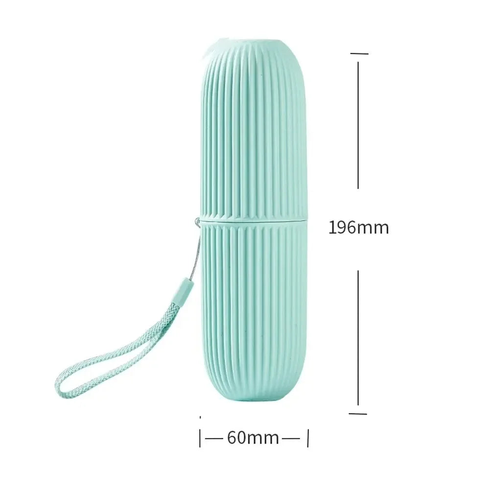 1pc Portable Toothbrush Cup Bathroom Toothpaste Holder Storage Case Box Organizer Travel Toiletries Storage Cup New Creative