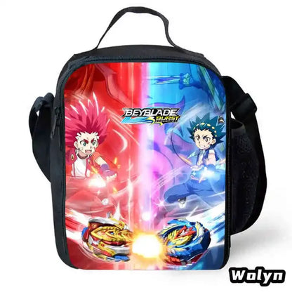 Anime-Bey-Blade Child School Backpack With Cartoon Lunch Bags Cartoon Pencil Bags School Bags for Boys Girls Best Gift