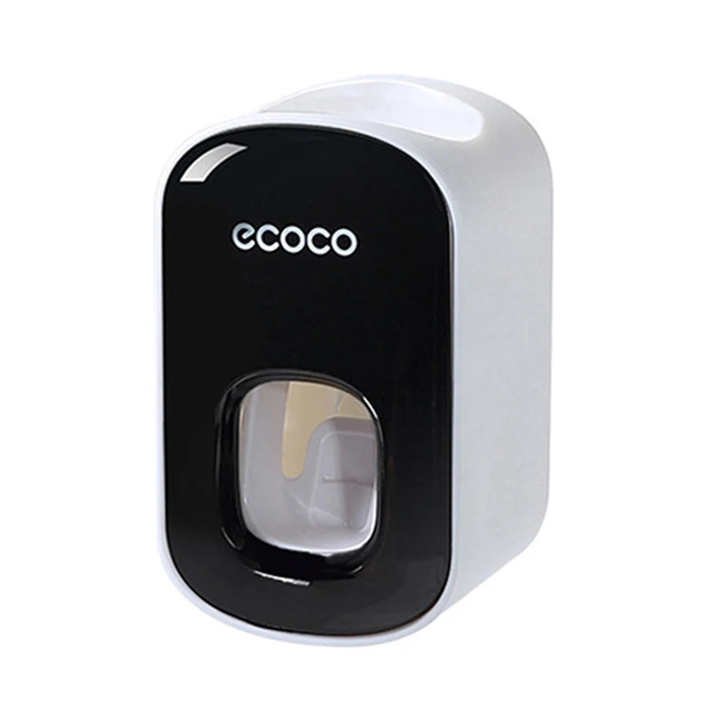 ECOCO Automatic Toothpaste Dispenser Wall Mount Bathroom Bathroom Accessories Waterproof Toothpaste Squeezer Toothbrush Holder