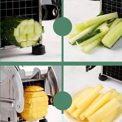 Potato Strip Cutter Home Practical Stainless Steel Kitchen Gadgets Vegetable Tools Cucumber Cutting Machine Chipper Slice