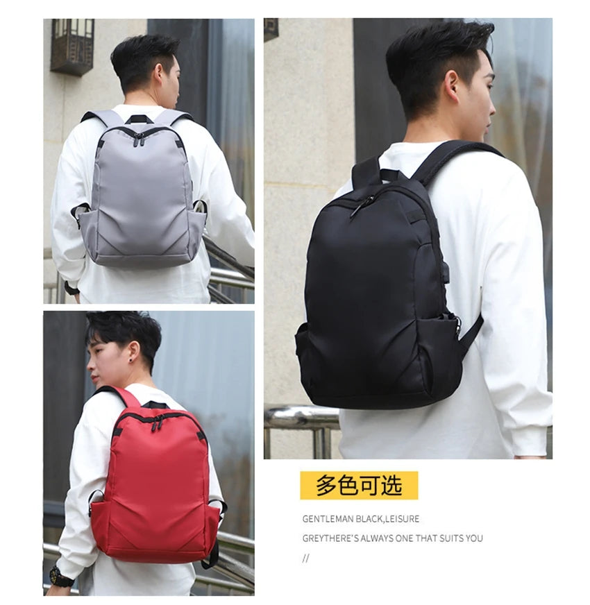 Football Super Stars MES SI Backpack Boy Girl Unisex College Student Backpack Women Men Laptop Teens Student USB Port Rucksack