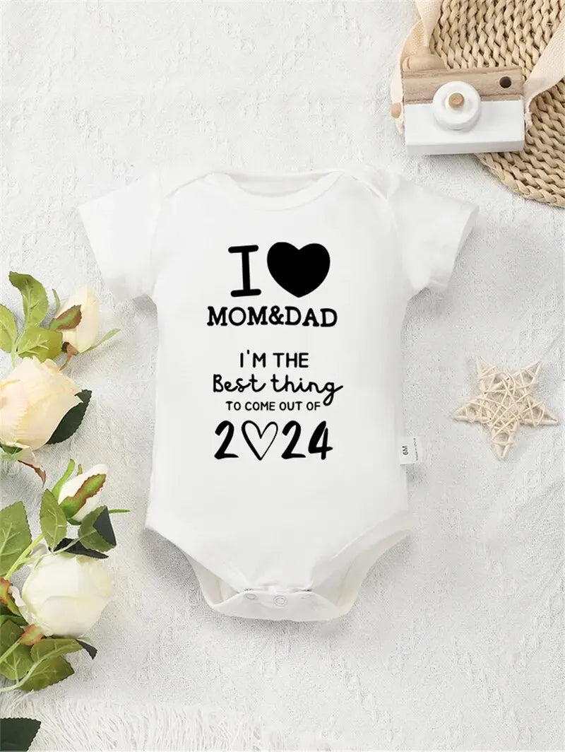 I LOVE MOM&DAD Baby Romper