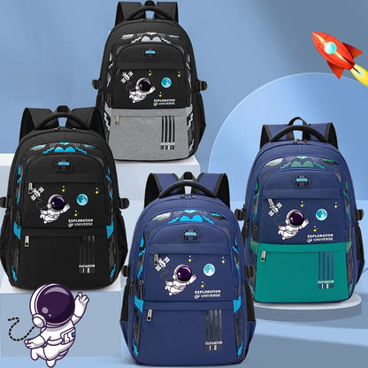 Astronaut Backpack Boy Elementary Student Bag Children New School Bags for Boys Kids Schoolbags Waterproof Book Bag mochilas