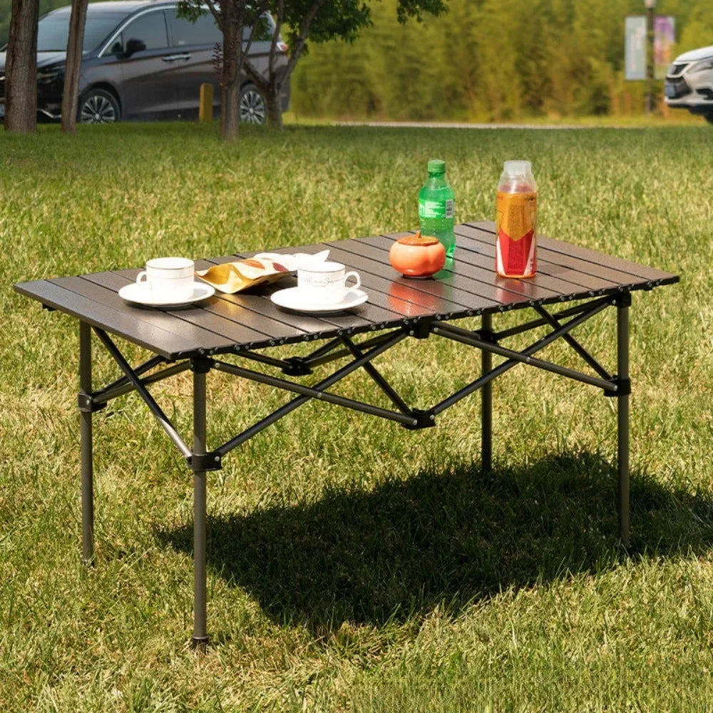 Outdoor Picnic Table With Easy Carrying Bag Lightweight For Self-Driving Trips Egg Roll Long Table Portable Camping Folding Desk