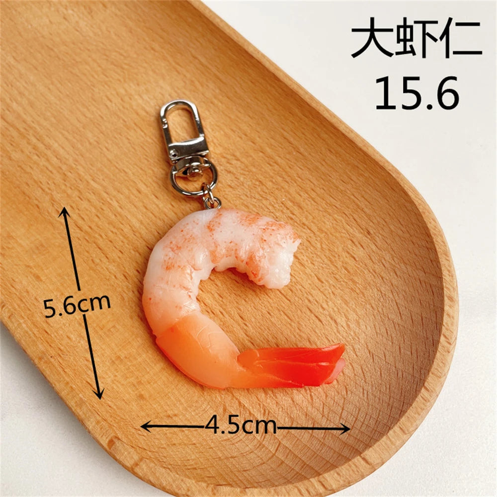 Funny Fried Chicken Leg Chicken Wing Keychain Creative Mini Simulation Food Pendant With Key Ring For Handbag Purse Accessories