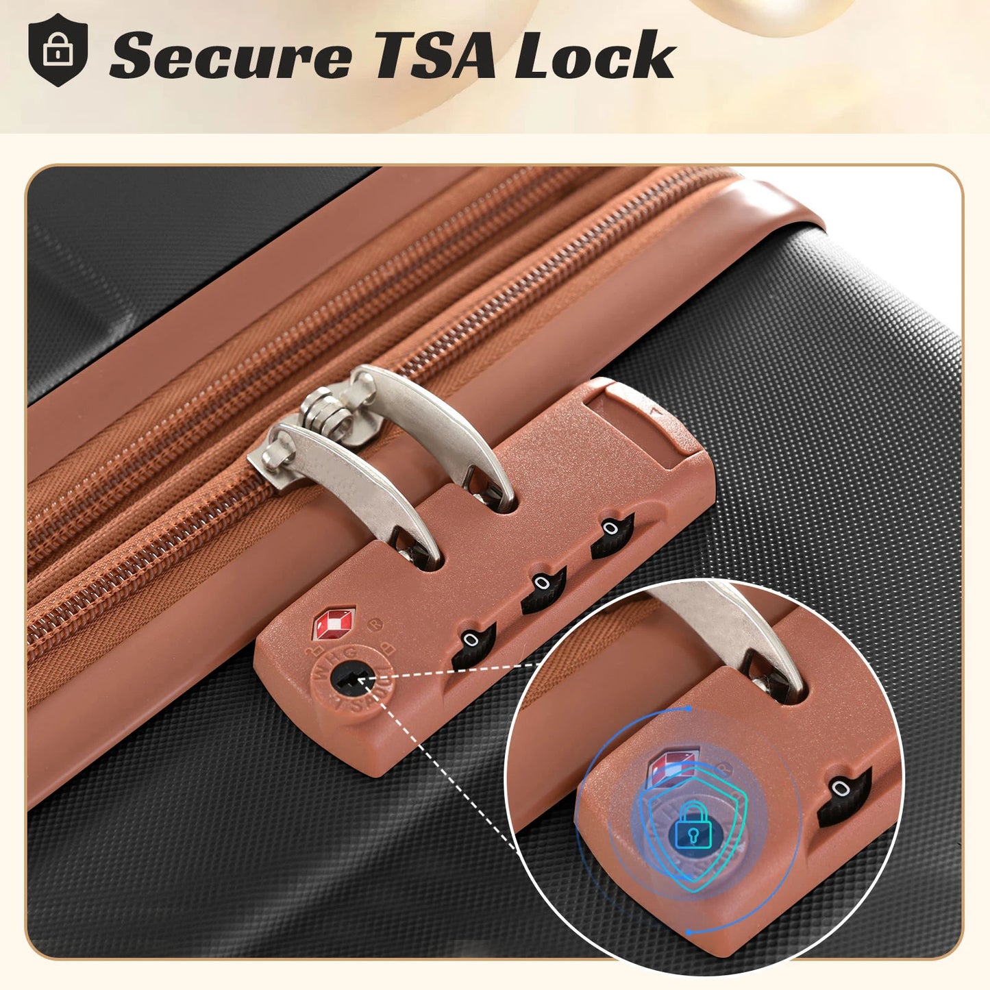 Hardshell Luggage Spinner Suitcase with TSA Lock Lightweight 20'' Portable Luggage Bags for Women Men Holiday Backpack Bags