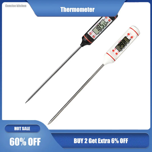 Electronic Thermometer for BBQ Barbecue Cooking Baking  Measure The Temperature of Oil Milk and Roast Meat Kitchen Accessories