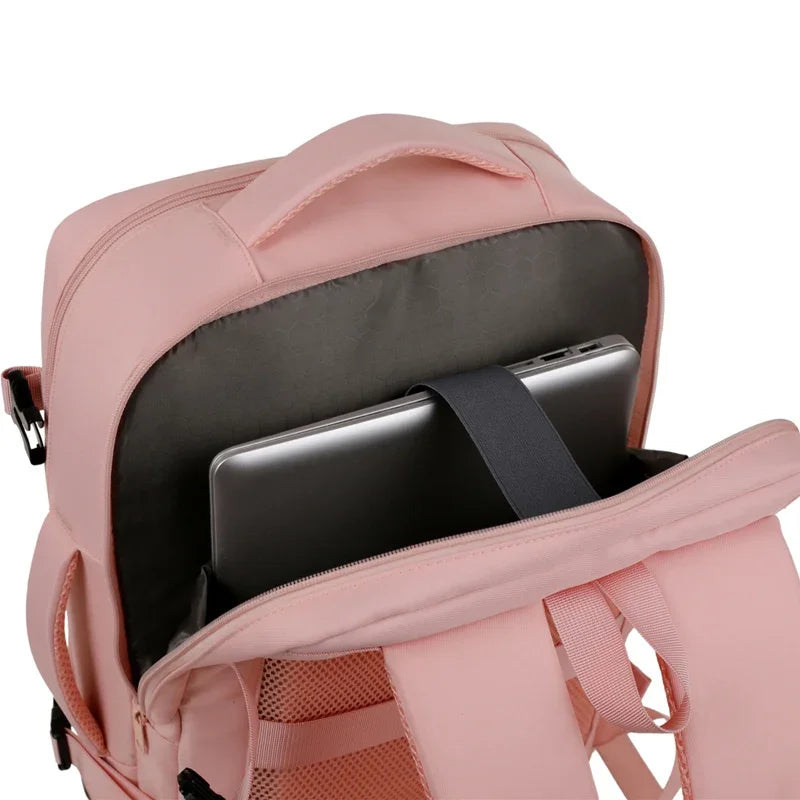 Travel Backpack Cabin Laptop Backpacks Pink Unisex Men Women School Bags