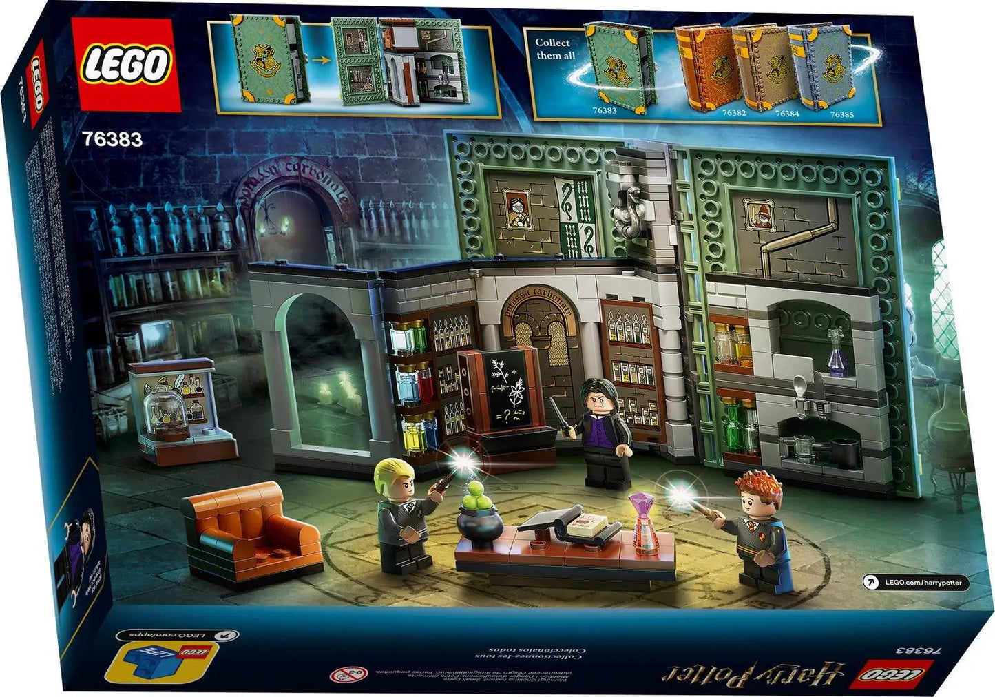 LEGO Harry Potter Hogwarts Moment: Potions Class 76383 Brick-Built Playset with Professor Snape’s (270 Pieces)