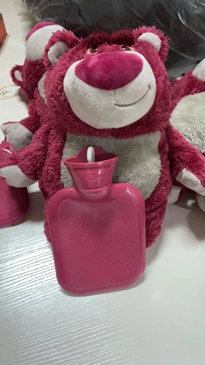 Disney Stitch Angel Lotso Plush Hand Warm Bottle Hot Water Bottles Portable Warm Hand Bag Hand Warmer Holiday Gift For Girlfrien