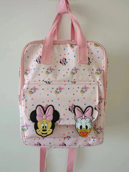 Disney Minnie Mouse Donald Duck Cartoon Printed Multifunctional Children's School Bag Fashion Student Backpack Kindergarten Bags