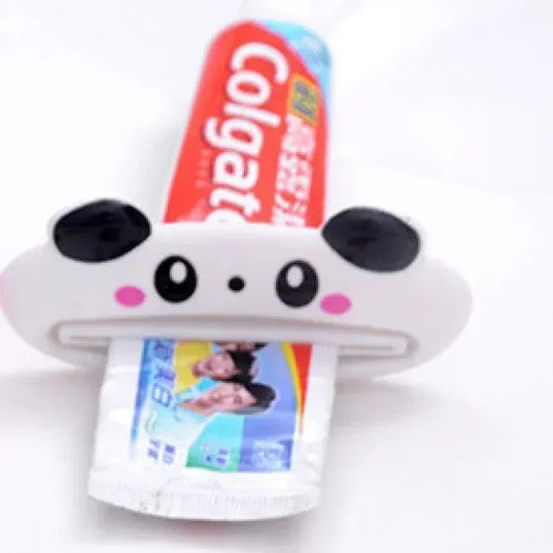 Cute Cartoon Rolling Toothpaste Squeezer Dispenser Facial Cleanser Clips Kid Toothpaste Holder Tube Saver Bathroom Accessories