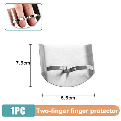 Stainless Steel Finger Protector Anti-cut Finger Guard Safe Vegetable Cutting Hand Protecter Kitchen Gadgets Kitchen Accessories