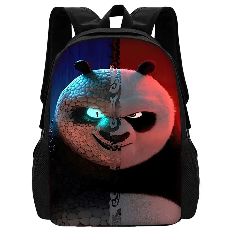 Cartoon Kung Fu Panda Child School Backpack With Shoulder Bag Pencil Bags School Bags for Boys Girls Best Gift