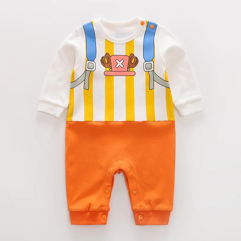 Newborns Baby Clothes Long-Sleeved Trousers Banquet COTTON Cartoon Anime 0-24 months Spring and autumn Fashion neonatal romper