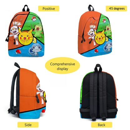 pokemon, pikachu, cartoon, elementary and middle school students' schoolbags, children's backpacks  anime  anime figure