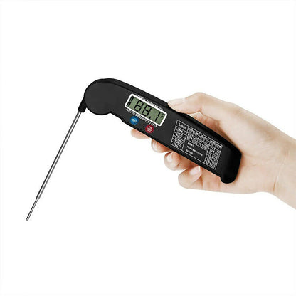 Foldable Digital Food Thermometer for Meat Water Milk Cooking Food Probe Fry BBQ Temperature Gauge Oven Thermometer Kitchen Tool