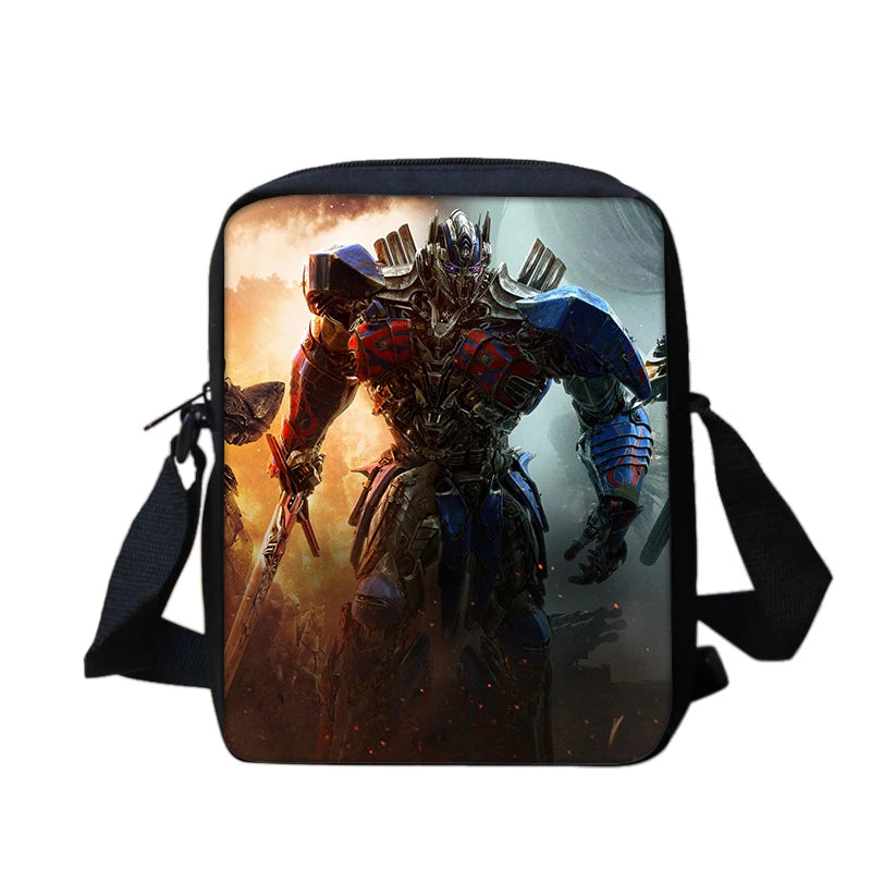 T-Transformers Popular Movies Child School Backpack 3pcs Set Shoulder Bags Pencil Case Book Bags for Boys Girls Best Gift