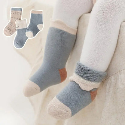 3Pairs/set Autumn New Style Thick Warm Baby Socks Newborn Baby Girl Boy Socks Children's Socks Infants for Winter