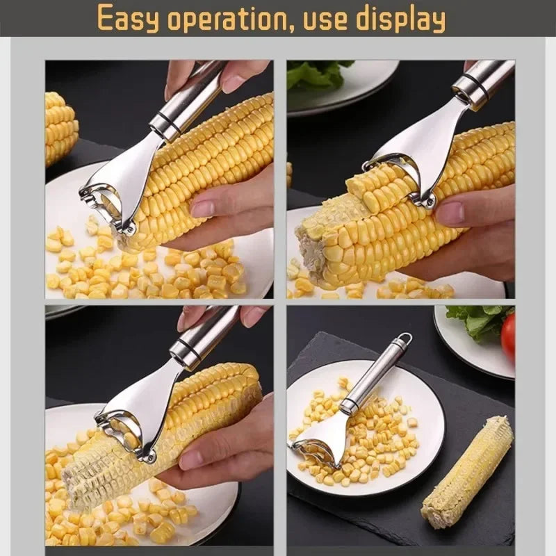 1PC 304 Stainless Steel Grater Corn Grater Peel Kitchen Home Corn Knife Fishing Corn Peeling Kitchen Gadgets And Accessories