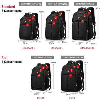 Laptop Backpack Men Women Bolsa Mochila for 15.6 17 inch Notebook Computer Rucksack School Bag Backpack for Teenagers