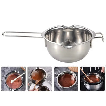 Stainless Steel Candle Wax Melting Boiler Pot with Heat Resistant Handle for Melting Chocolate Candy and Candle Making Supplies