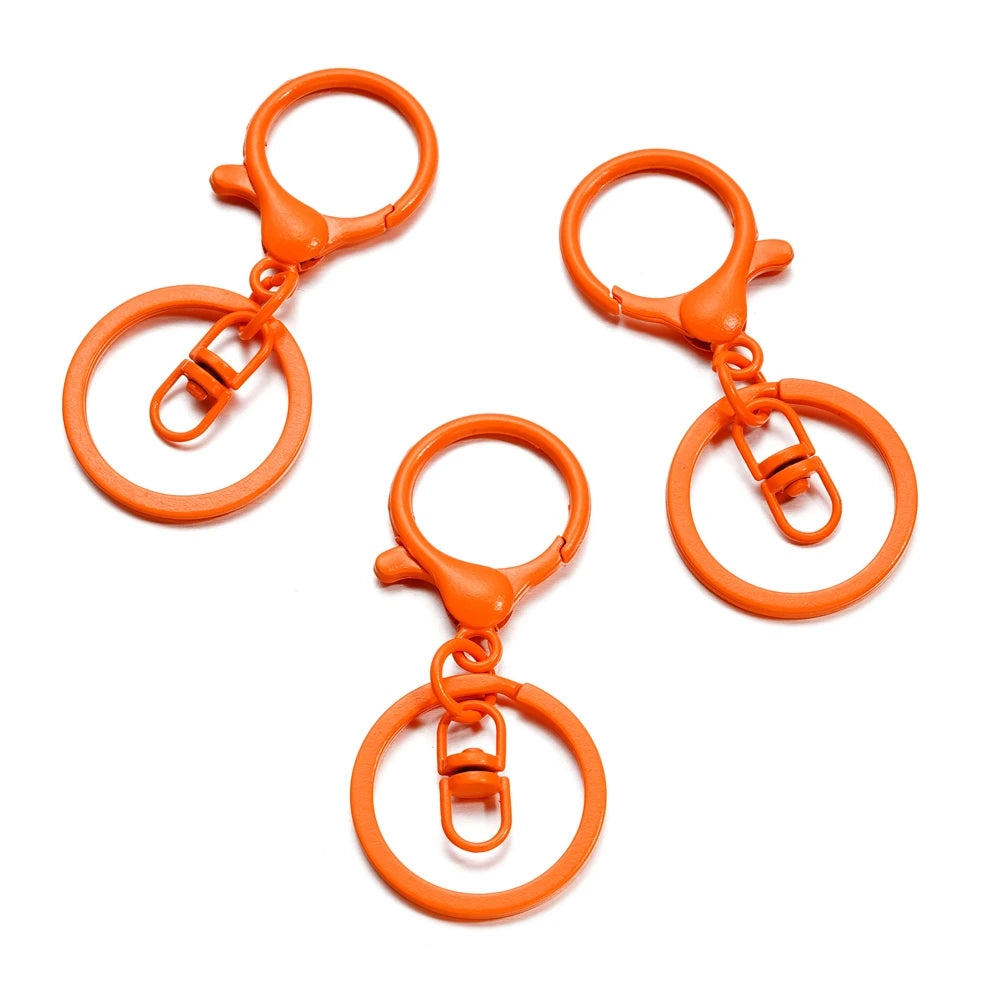 5pcs/lot Key Ring 30mm Keychain Long 70mm Lobster Clasp Key Hook Keyrings For Jewelry Making Finding DIY Key Chains Accessories