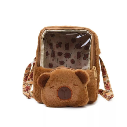 Shoulder Bag Capybara Plush Backpack Animals Students School Bag Couple