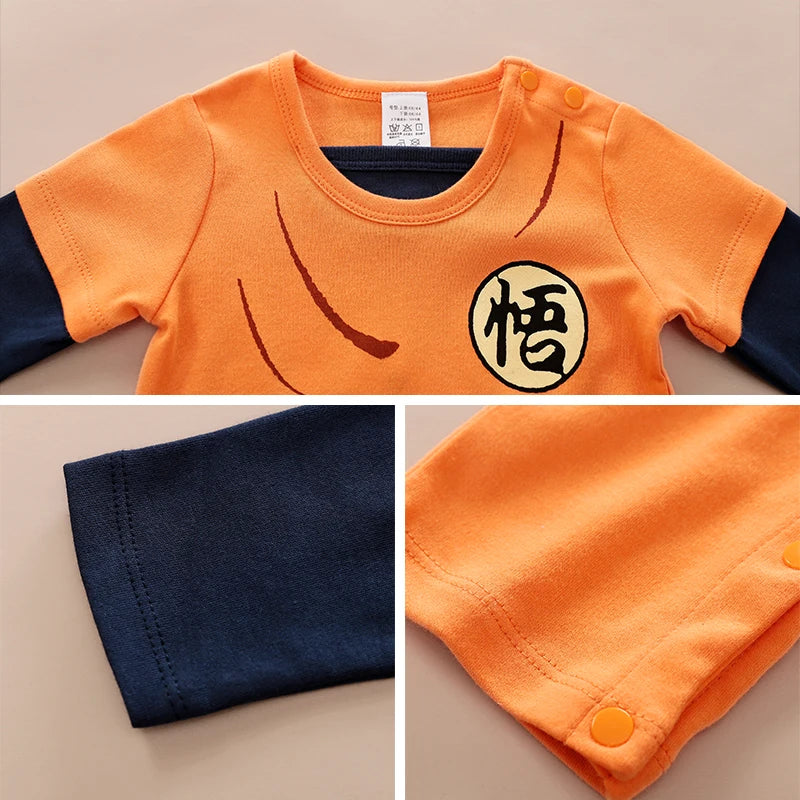 Newborns Baby Clothes Long-Sleeved Trousers Banquet COTTON Cartoon Anime 0-24 months Spring and autumn Fashion neonatal romper