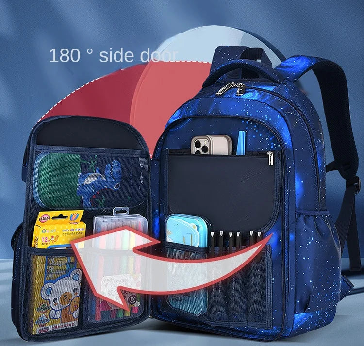 2024 New Waterproof Children School Bags For Boys Orthopedic Primary School Backpack Kids Schoolbag Book Bag Mochila Infantil