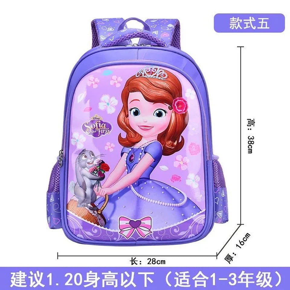 2024 Frozen Elsa School Bags for Children in Grades 1-3 Cute Cartoon Fashion Lightweight Wear-resistant Kawaii Backpack Gifts